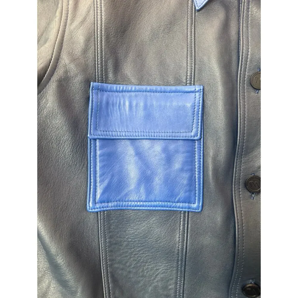 VICTOR MUDHE SLAM LEATHER JACKET SZ M AND DUNK LEATHER PANTS SZ L